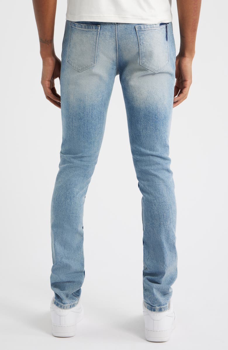RtA Bryant Ripped Skinny Jeans, Alternate, color, Faded Distressed Blue