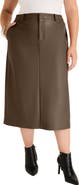 June + Vie Faux Leather Skirt