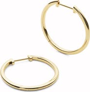 Ana Luisa Medium Slim Endless Hoops - Lo Medium