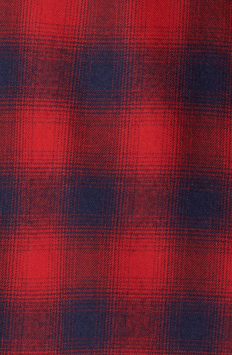 Givenchy Extra Trim Fit Plaid Flannel Western Shirt, Alternate, color,