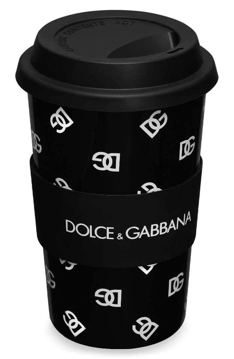 Dolce&Gabbana DG Logo Travel Cup & Lid, Alternate, color, 