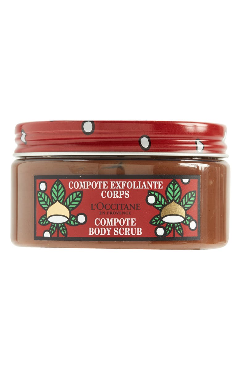 L'Occitane Shea Chestnut Compote Body Scrub, Main, color,