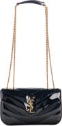 Saint Laurent Mini LouLou Quilted Patent Leather Bag