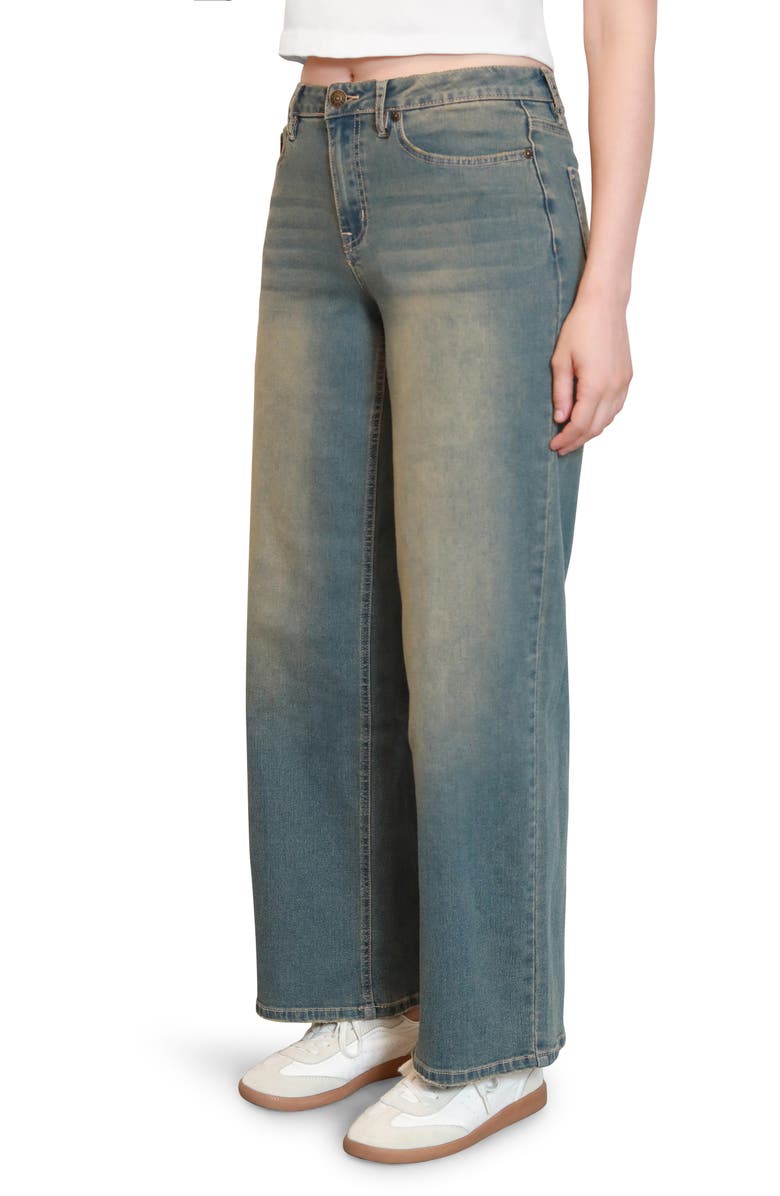 Madden Girl Ultra '90s Wide Leg Jeans, Alternate, color, Medium Tint