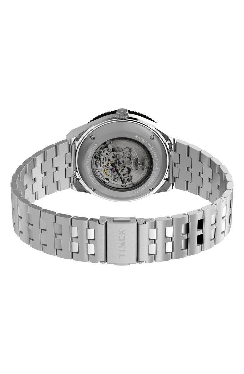 Timex<sup>®</sup> x Peanuts M79 Masked Marvel Automatic Bracelet Watch, 40mm, Alternate, color, Blue