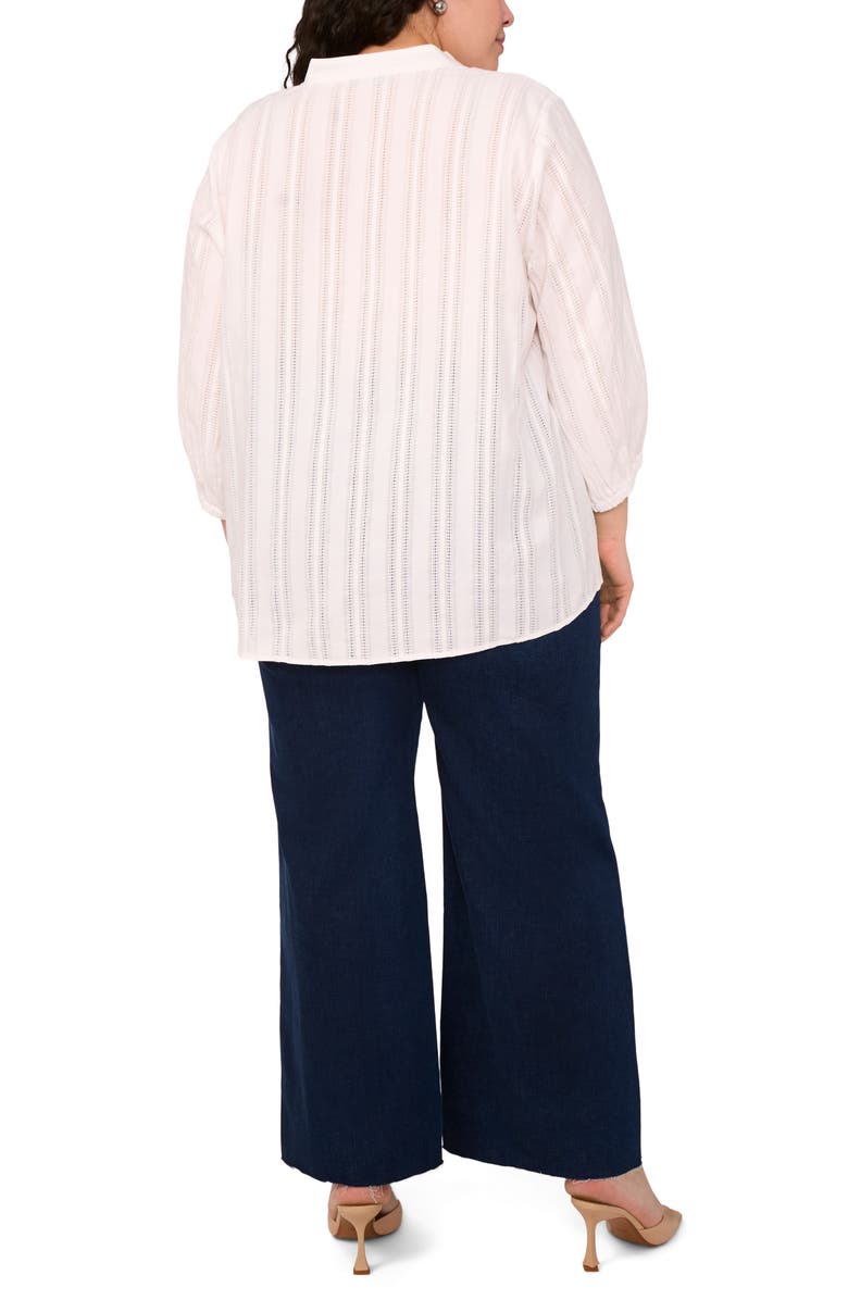 Halogen<sup>®</sup> Cotton Button-Up Top, Alternate, color, Bright White