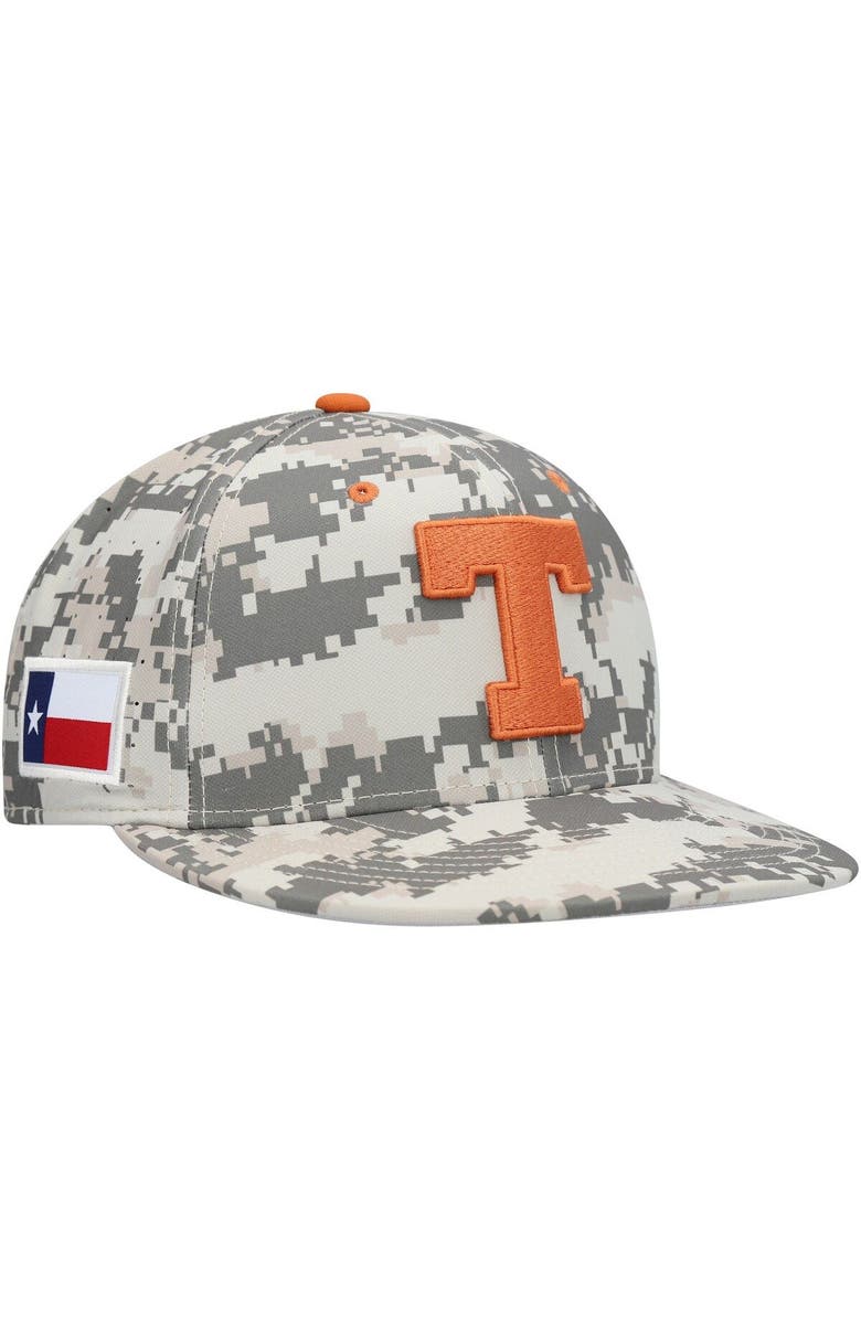 Nike Men's Nike Camo Texas Longhorns Aero True Baseball Performance Fitted Hat, Main, color,