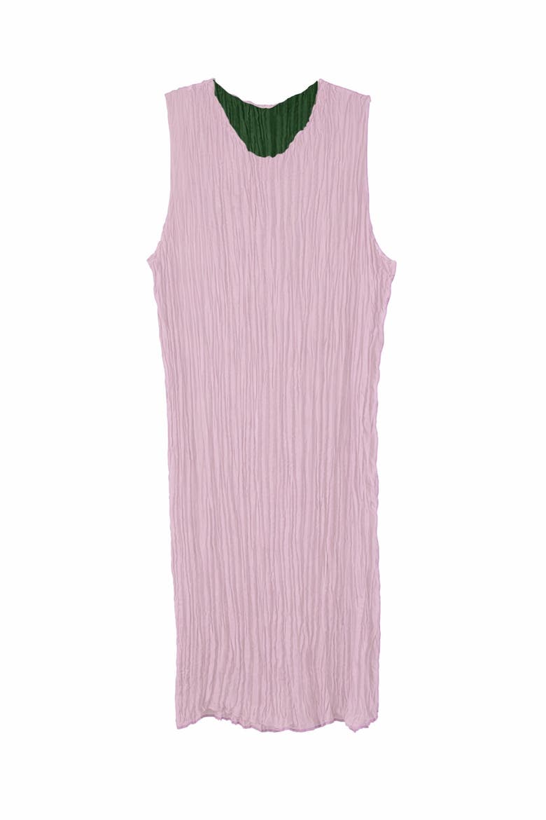 Jaya Pleated Dress, Alternate, color, green/pink