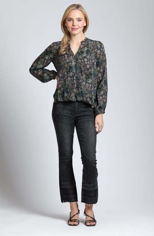 Apny Printed Top In Green Multi