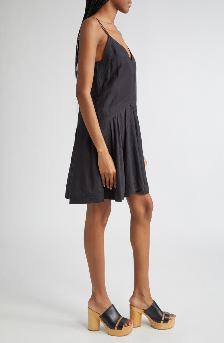 Isabel Marant Étoile Danielle Cotton Blend Minidress, Alternate, color, Black