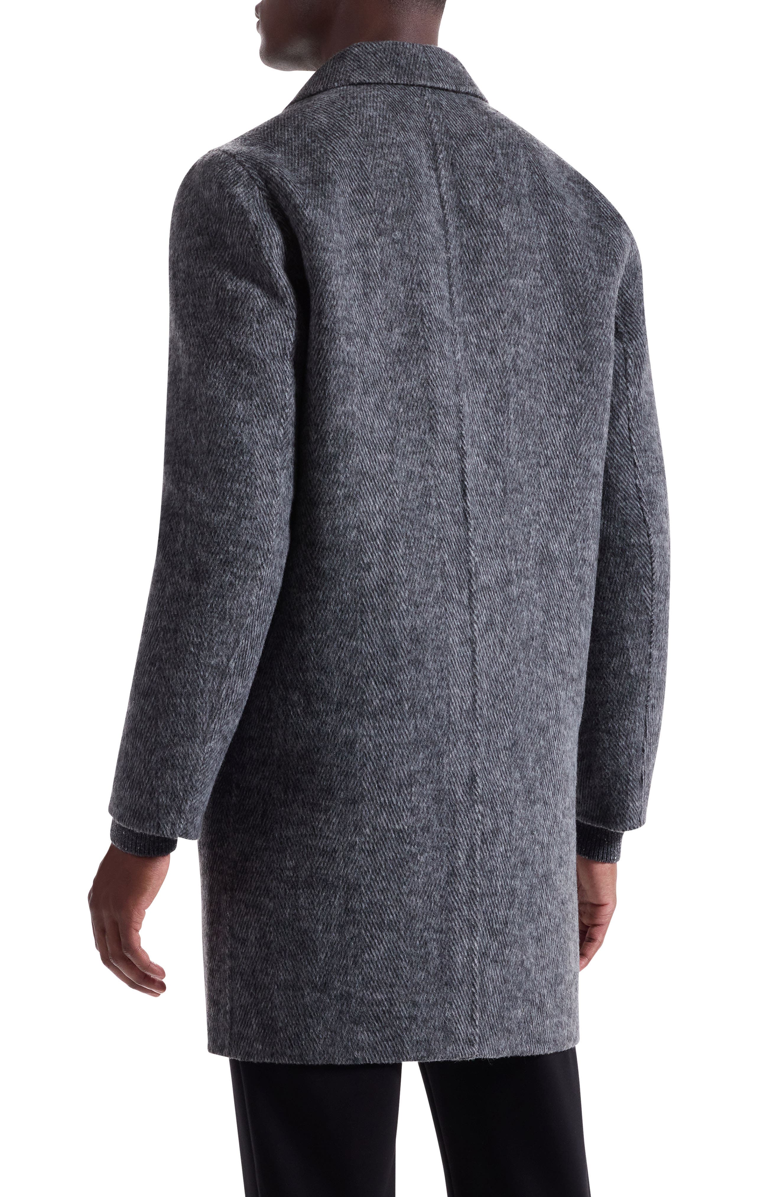 Herringbone Wool Blend Car Coat - image 2