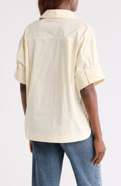 Nordstrom Oversize Poplin Popover Shirt In Neutral