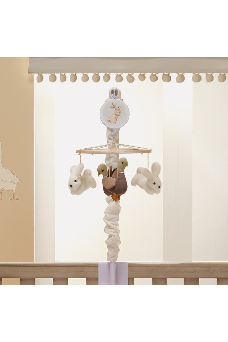 Signature Bunny Hop Musical Baby Crib Mobile Soother Toy, Alternate, color, Cream