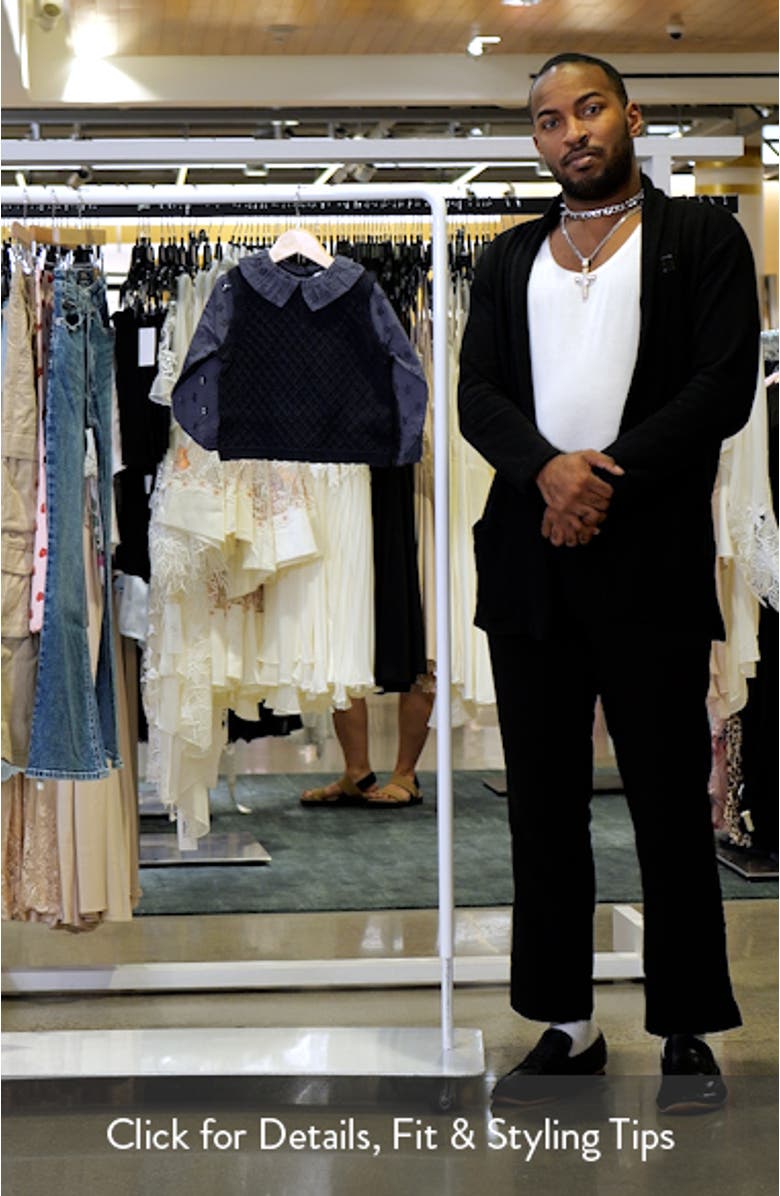 Kids' Mixed Media Cotton Layered Look Sweater Vest, sales video thumbnail