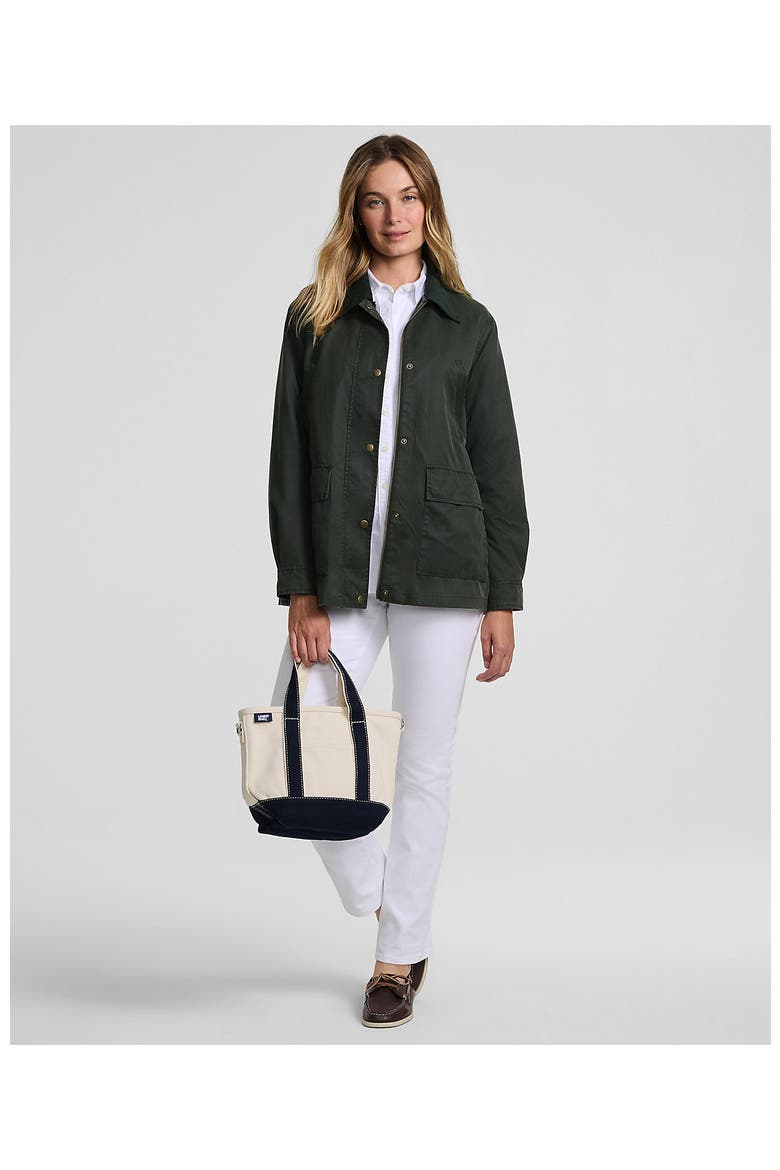 Waxed Barn Jacket, Alternate, color, Dark Green
