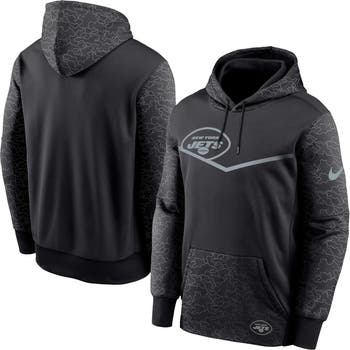 Nike Men's Nike Black New York Jets RFLCTV Chevron Pullover