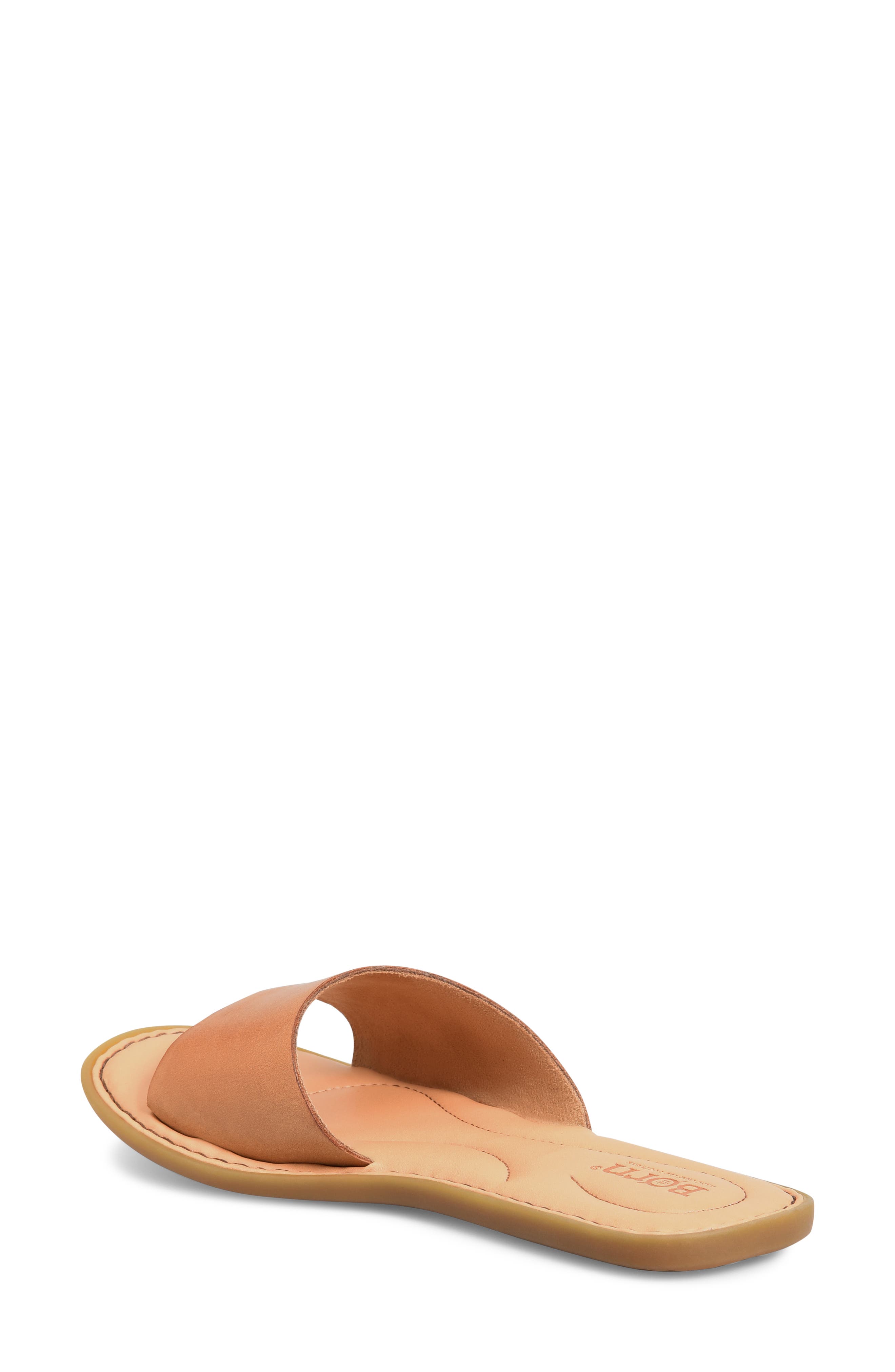 Jada Slide Sandal, Alternate, color, BROWN LEATHER
