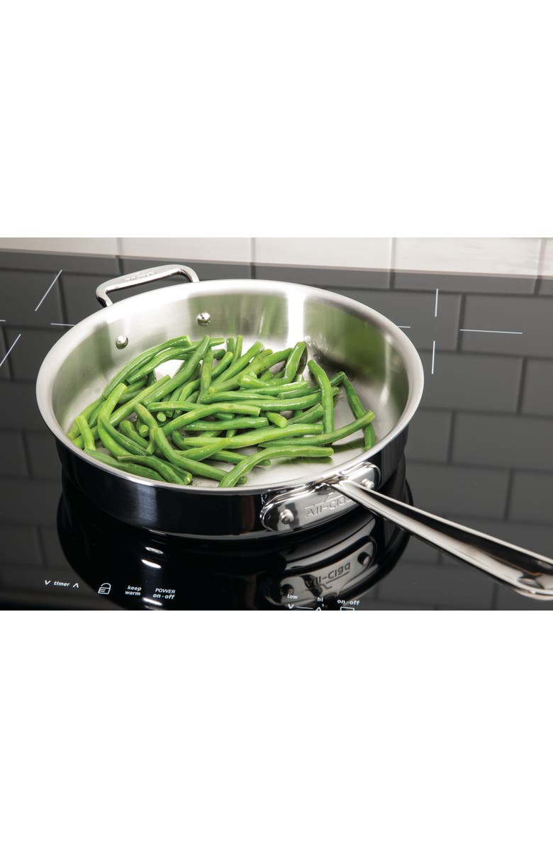 All-Clad D3 5-Quart Stainless Steel Sauté Pan, Alternate, color, 