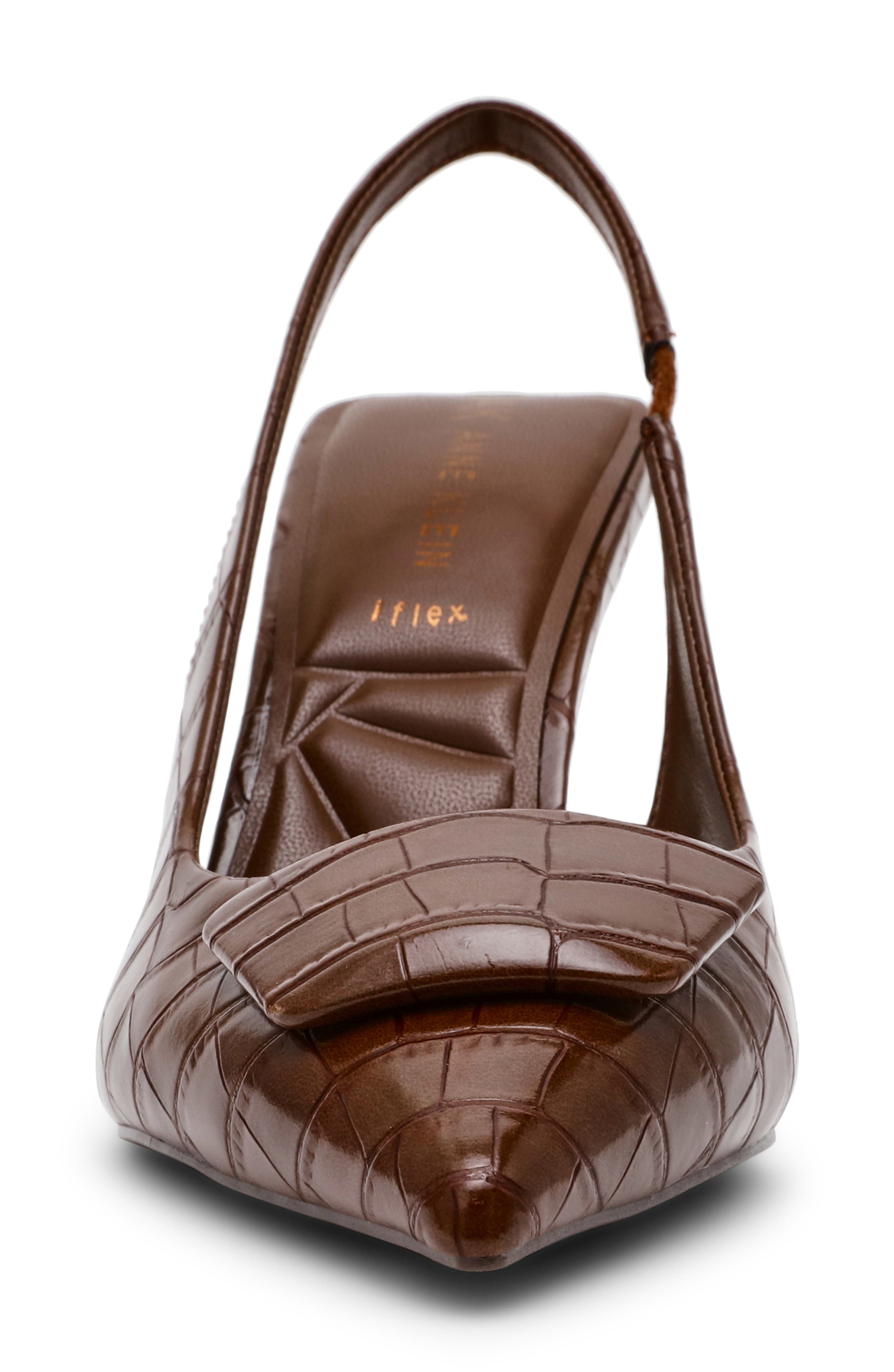 Ilani Slingback Pump, Alternate, color, BROWN CROCO PU