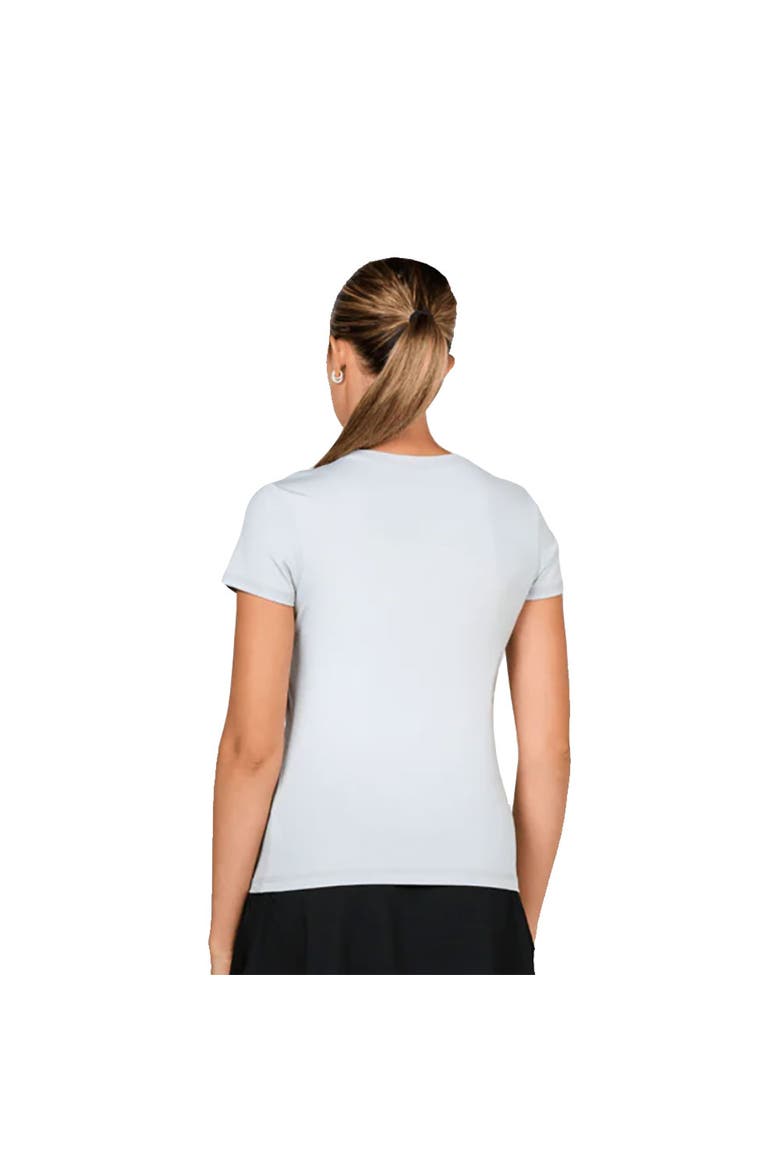 UV Colors Short Sleeve Womens Tennis Shirt, Alternate, color, Stone