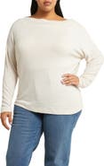 Renee C Brushed Knit Long Sleeve Top