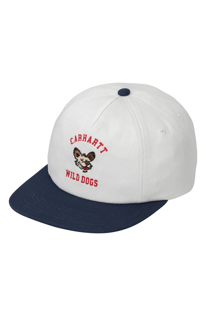 Carhartt Work In Progress Wild Dog Cotton Twill Adjustable Baseball Cap, Main, color, Wax