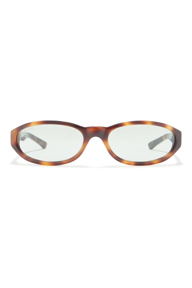 55mm Oval Sunglasses, Main, color, HAVANA HAVANA GREEN/GRN
