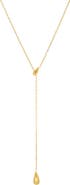 MARLYN SCHIFF Droplet Waterproof Lariat Necklace