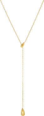 MARLYN SCHIFF Droplet Waterproof Lariat Necklace