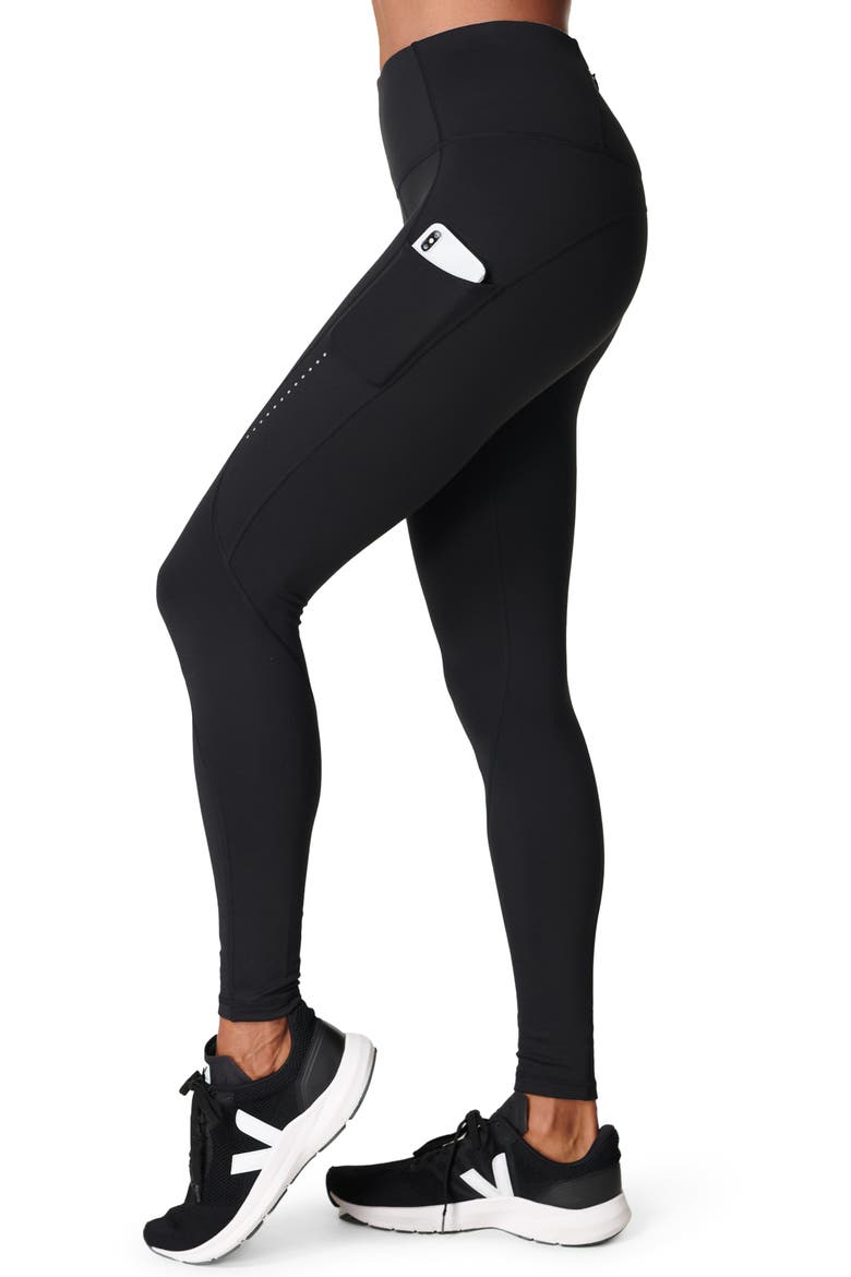 Therma Workout Leggings, Alternate, color, BLACK