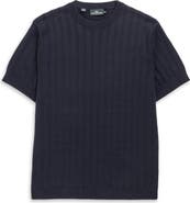 Rodd & Gunn Canning Street Short Sleeve Stripe Cotton & Hemp Crewneck Sweater