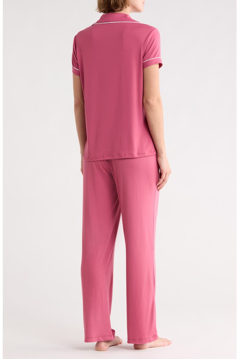 Ginnie Lace Trim Pants Pajamas, Alternate, color, MALAGA