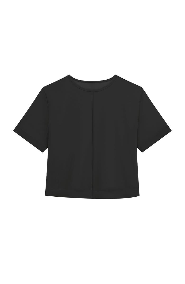 The Noli Shop Naya Suede T-Shirt, Alternate, color, Black