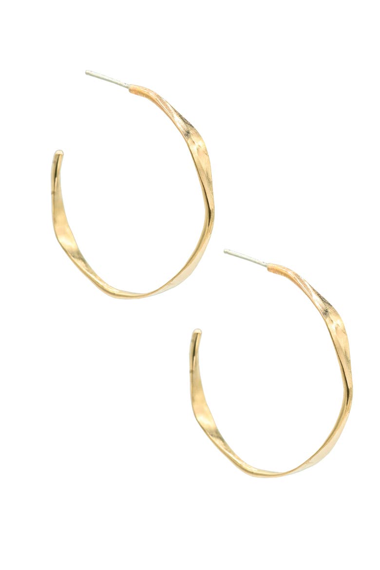 Scallop Hoops, Main, color, 14K Gold Filled