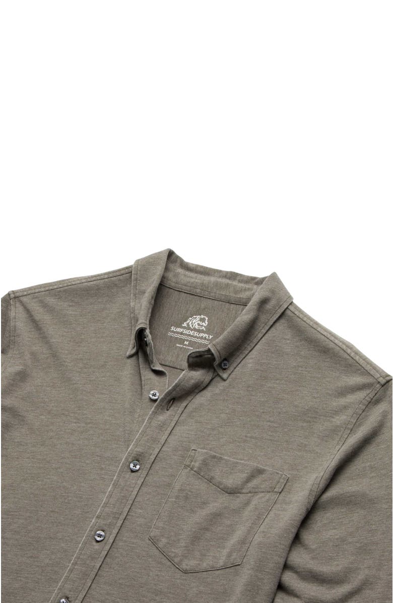 Surfside Supply Co. Anthony Burnout Shirt, Alternate, color, Olive Night