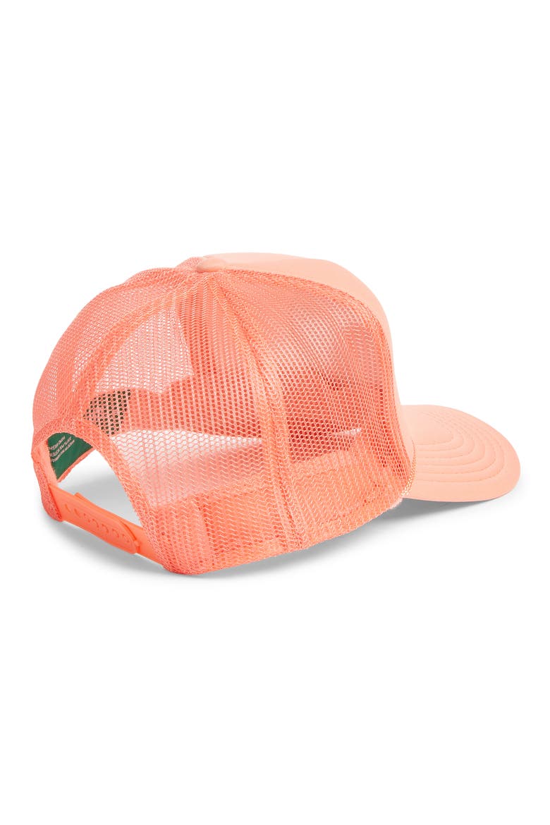 Salty Soul Trucker Hat, Alternate, color, CORAL