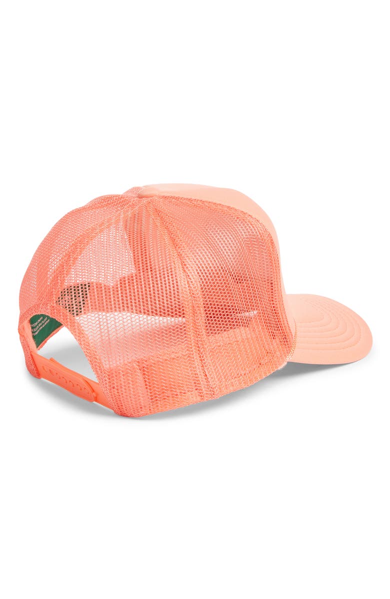 Friday Feelin’ Salty Soul Trucker Hat, Alternate, color, Coral