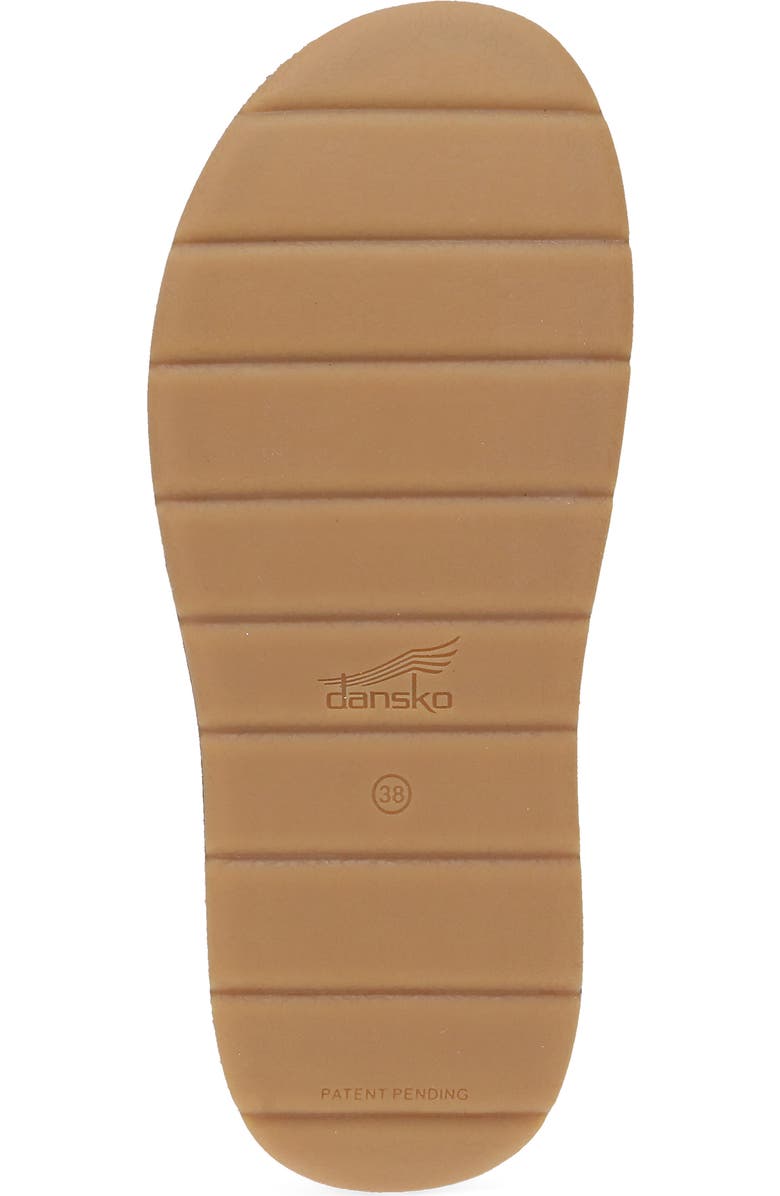 Dansko Bridget Platform Wedge Slide Sandal, Alternate, color, Black Burnished Suede