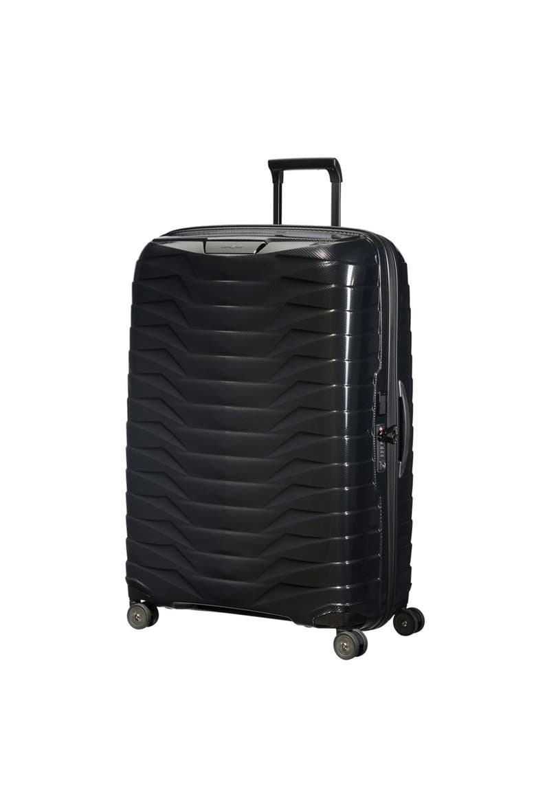 Proxis Hardside 30" X-Large Checked Spinner Luggage, Main, color, Black