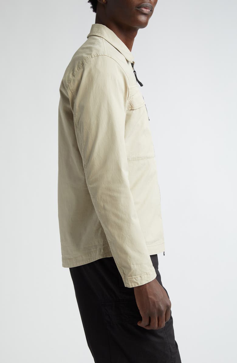 Stone Island Compass Logo Stretch Cotton Overshirt, Alternate, color,