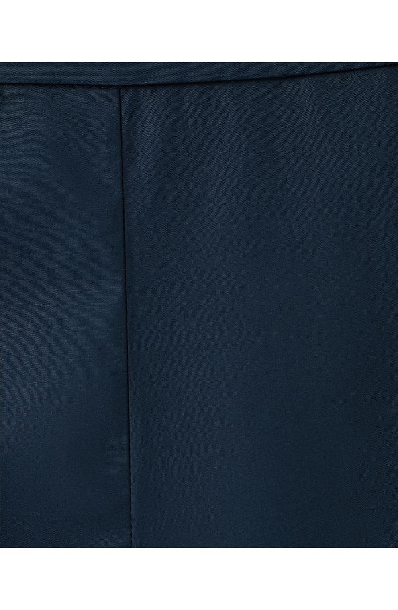 MANGO Pull-On Wide Leg Cotton Pants, Alternate, color, Navy