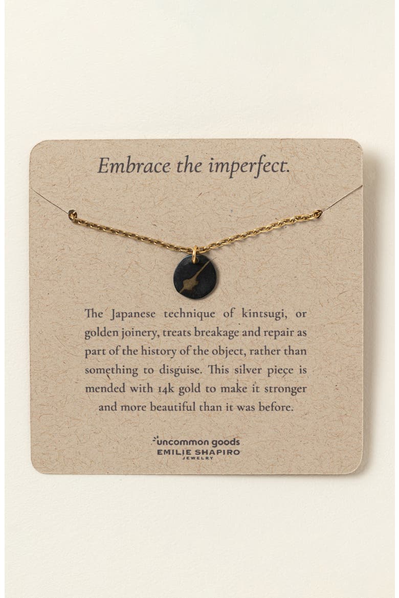 Embrace the Imperfect Kintsugi Necklace, Main, color, Gold