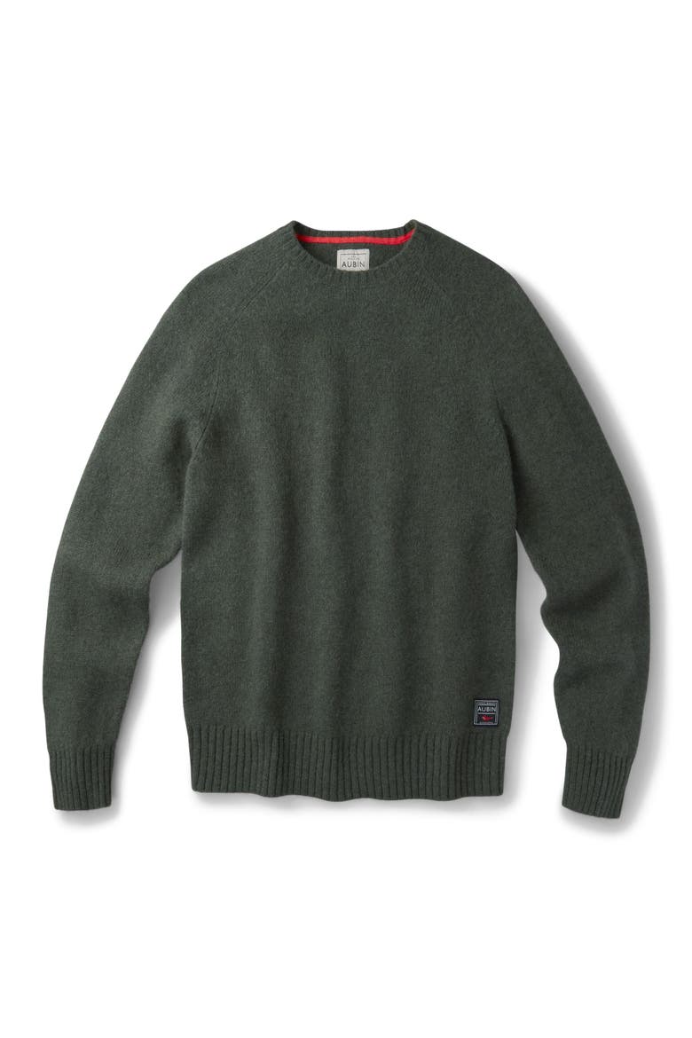 Prestwick Shetland Crew Neck Sweater, Alternate, color, Dark Green