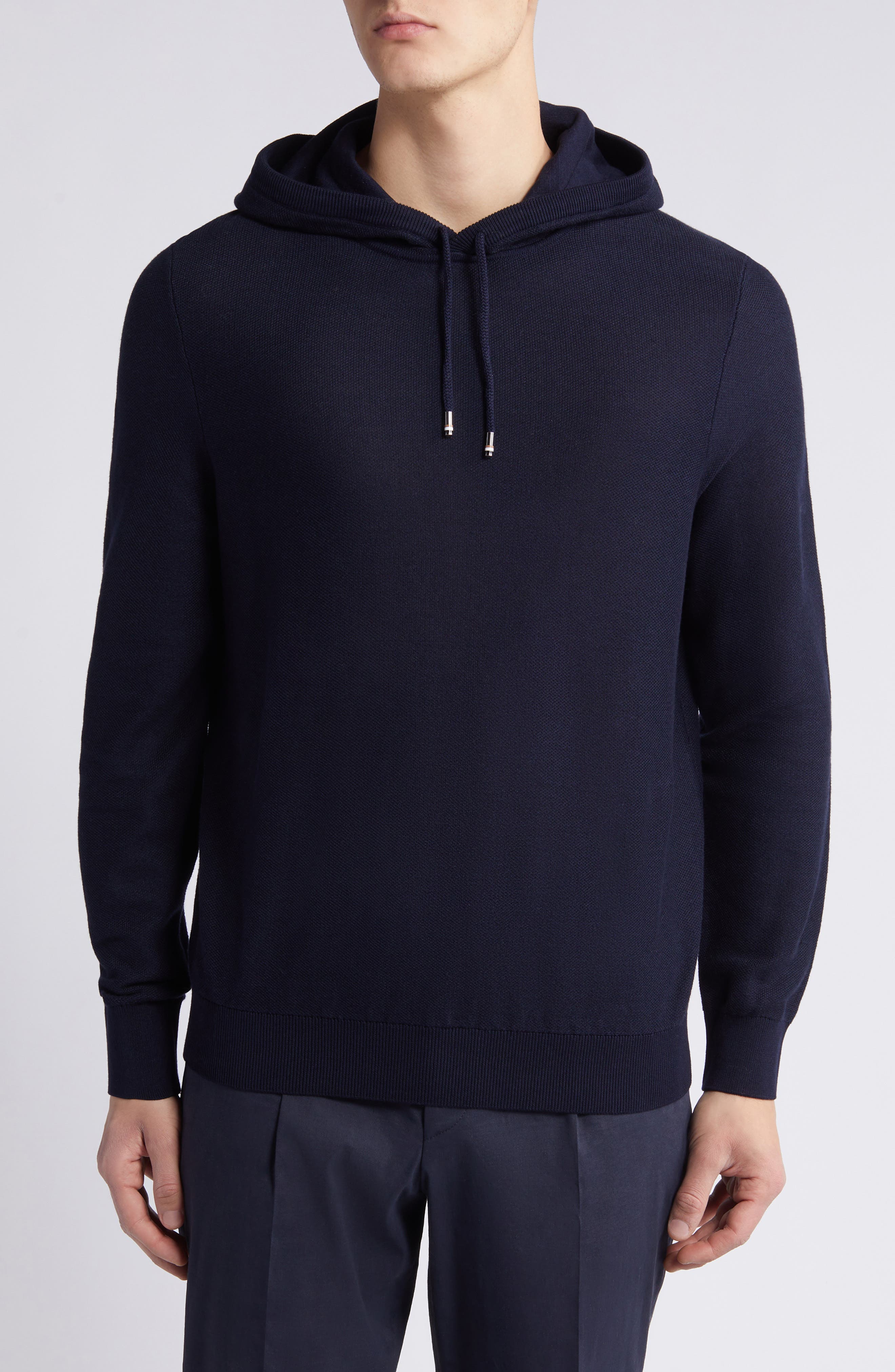 BOSS Trapani Mesh Sweater Hoodie