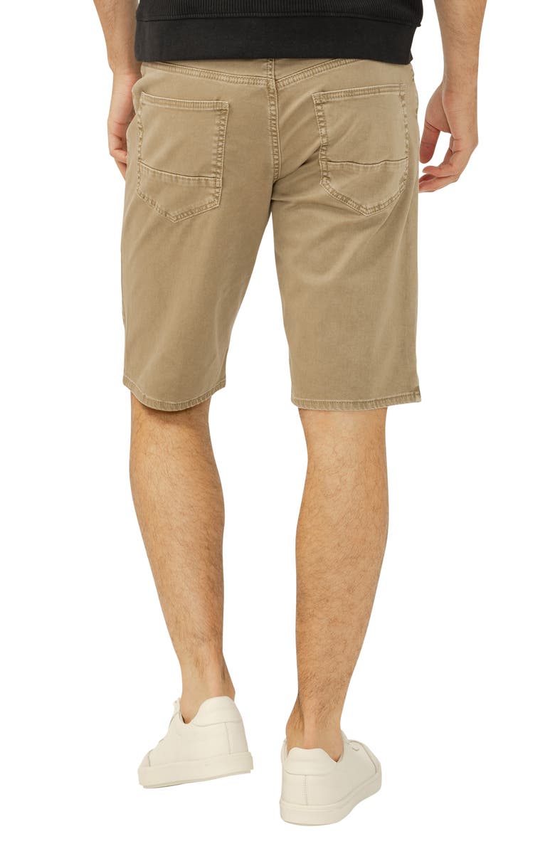 Silver Jeans Co. Zac 5-Pocket Stretch Cotton Shorts, Alternate, color, Dark Taupe