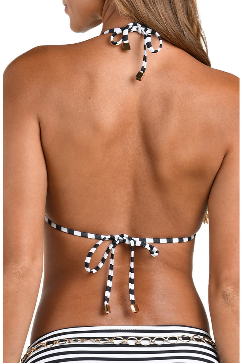 Kristin Voyage Triangle Bikini Top, Alternate, color, BLACK