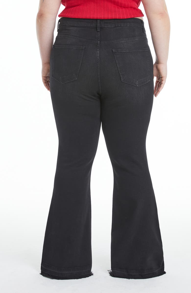 Bayeas Lauren High Waist Ripped Flare Jeans, Alternate, color, 