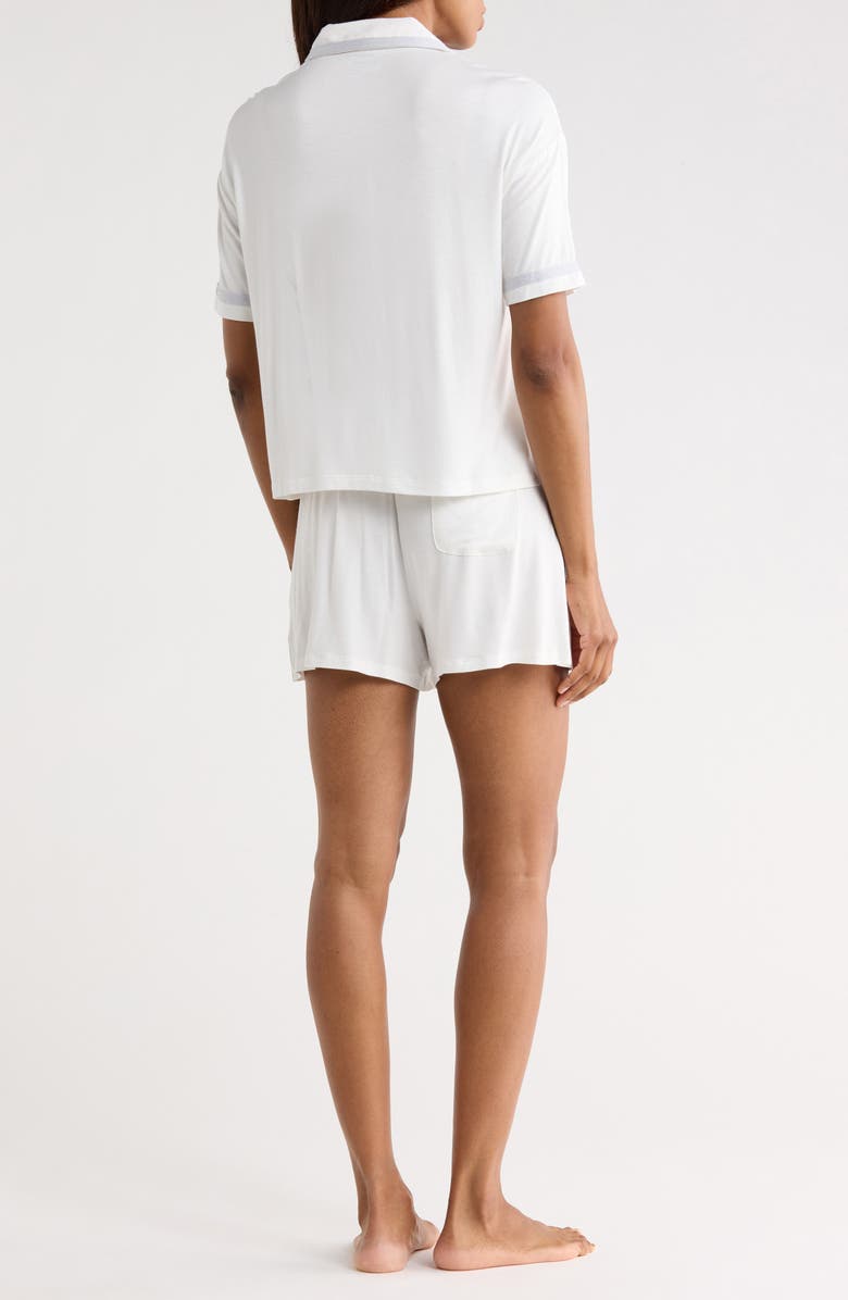 JASON WU Contrast Trim Jersey Pajamas, Alternate, color, White
