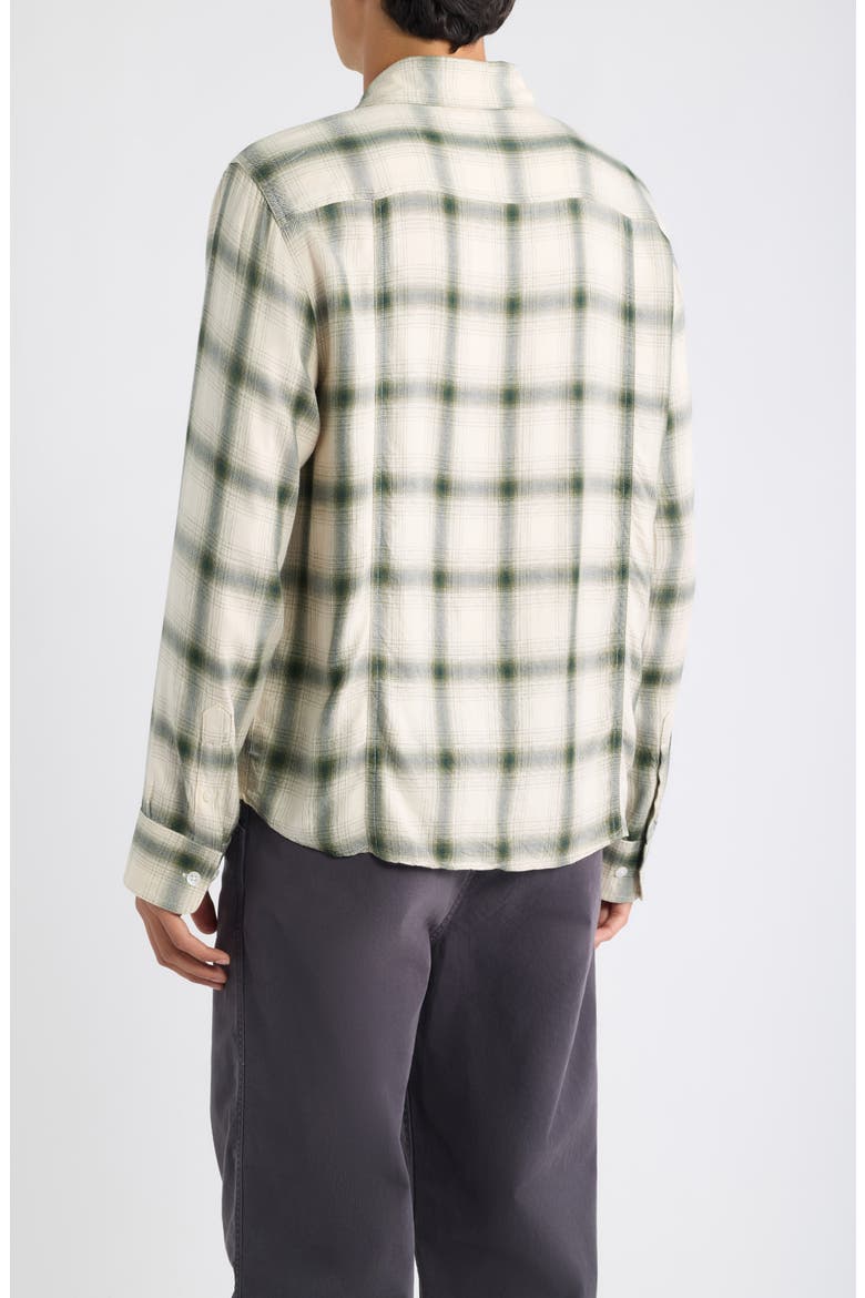 Shadow Check Button-Up Shirt, Alternate, color, GRN