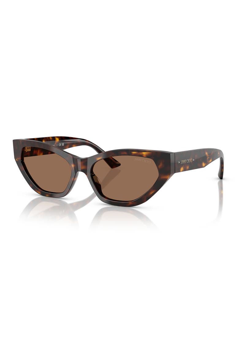 55mm Cat Eye Sunglasses, Alternate, color, HAVANA